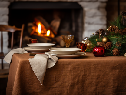 Cinnamon tablecloth