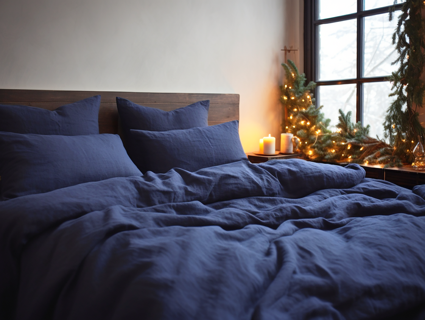 Christmas Indigo duvet cover