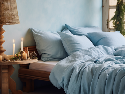 Christmas Sky blue duvet cover