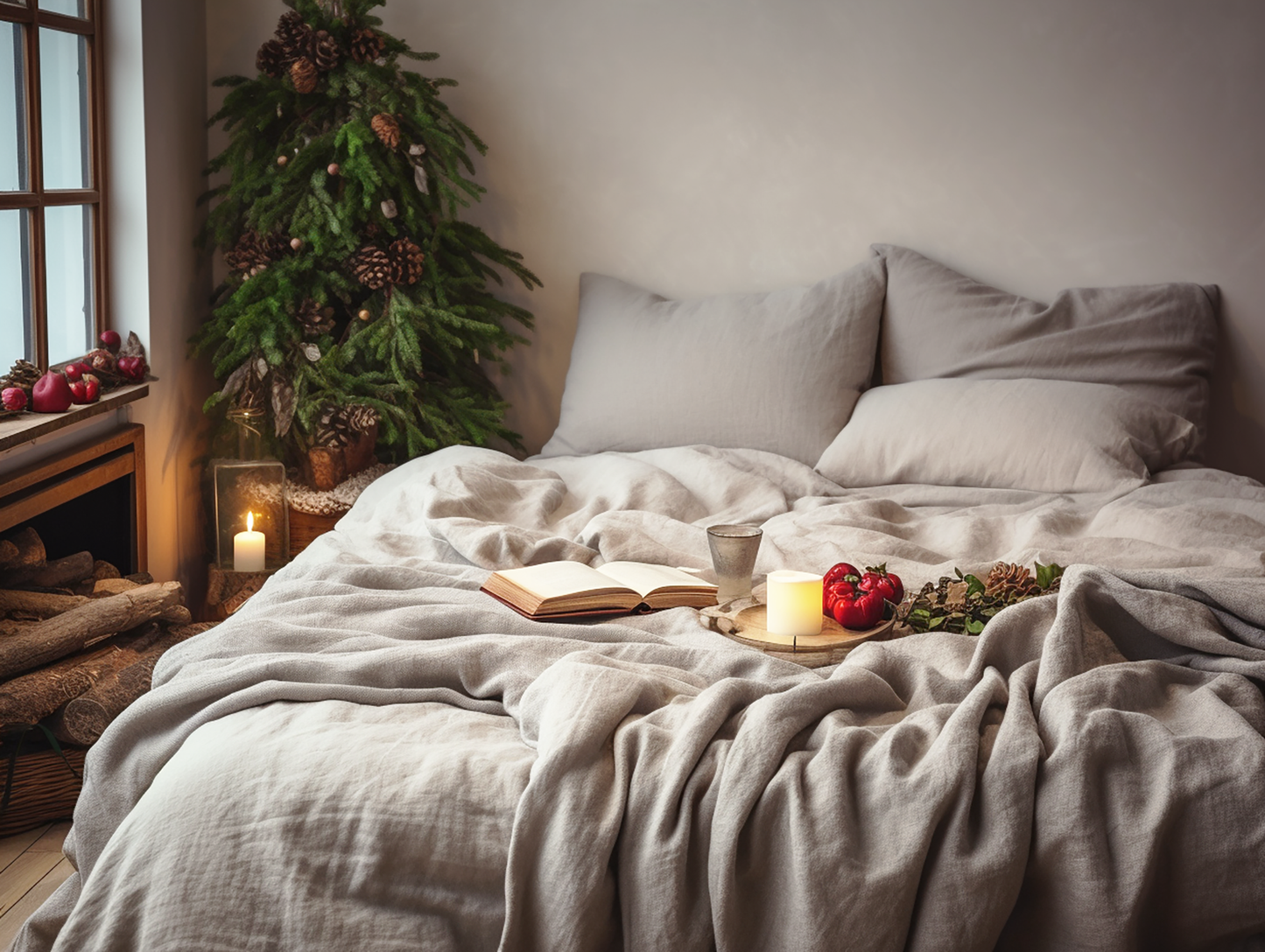 Christmas Undyed duvet cover