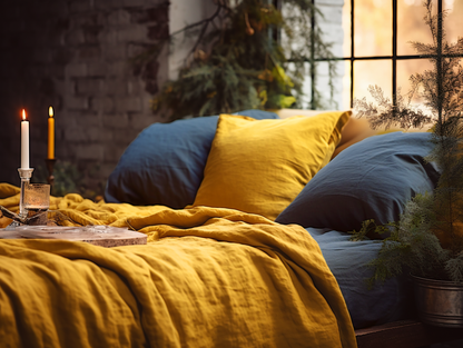 Christmas Turmeric coverlet