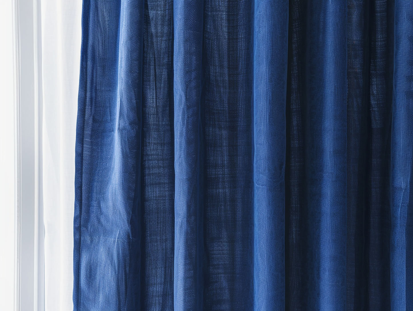 Royal blue curtains