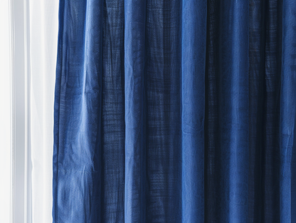 Royal blue curtains