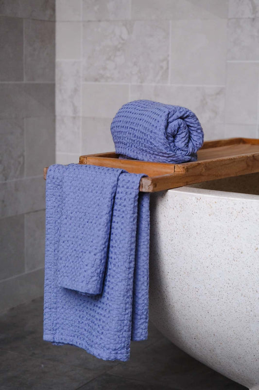 Lavender waffle towel