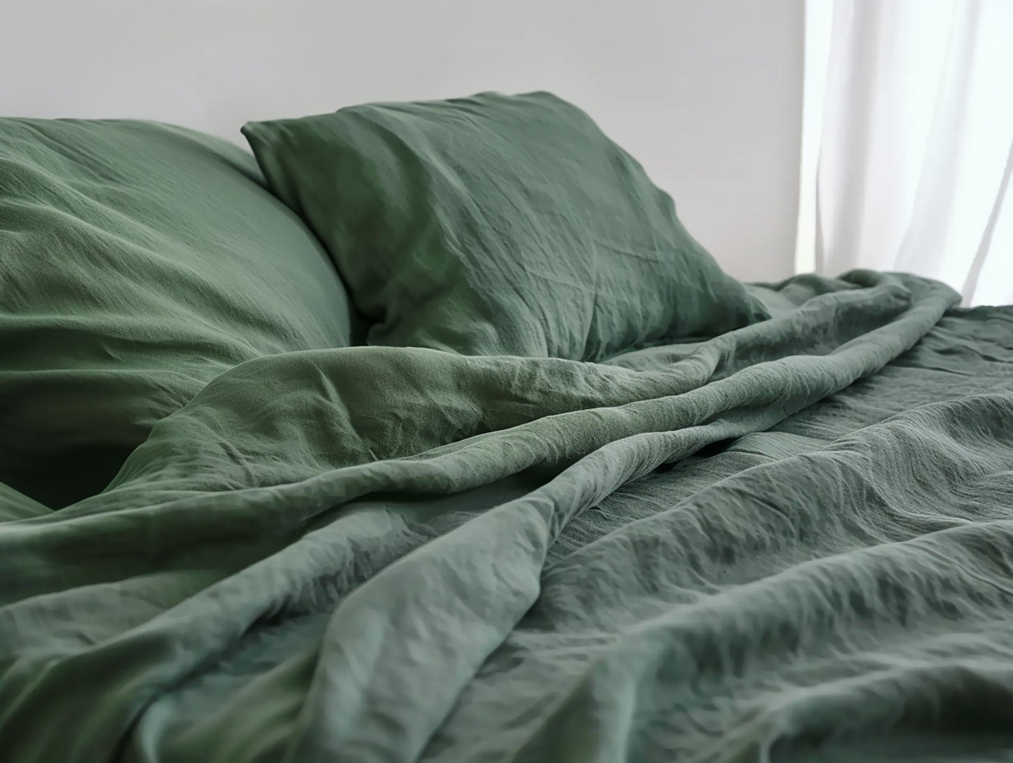 Pine green sheet set