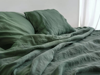 Pine green sheet set