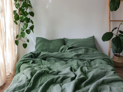 Pine green sheet set