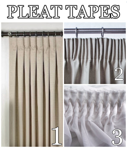 Lilac linen curtains