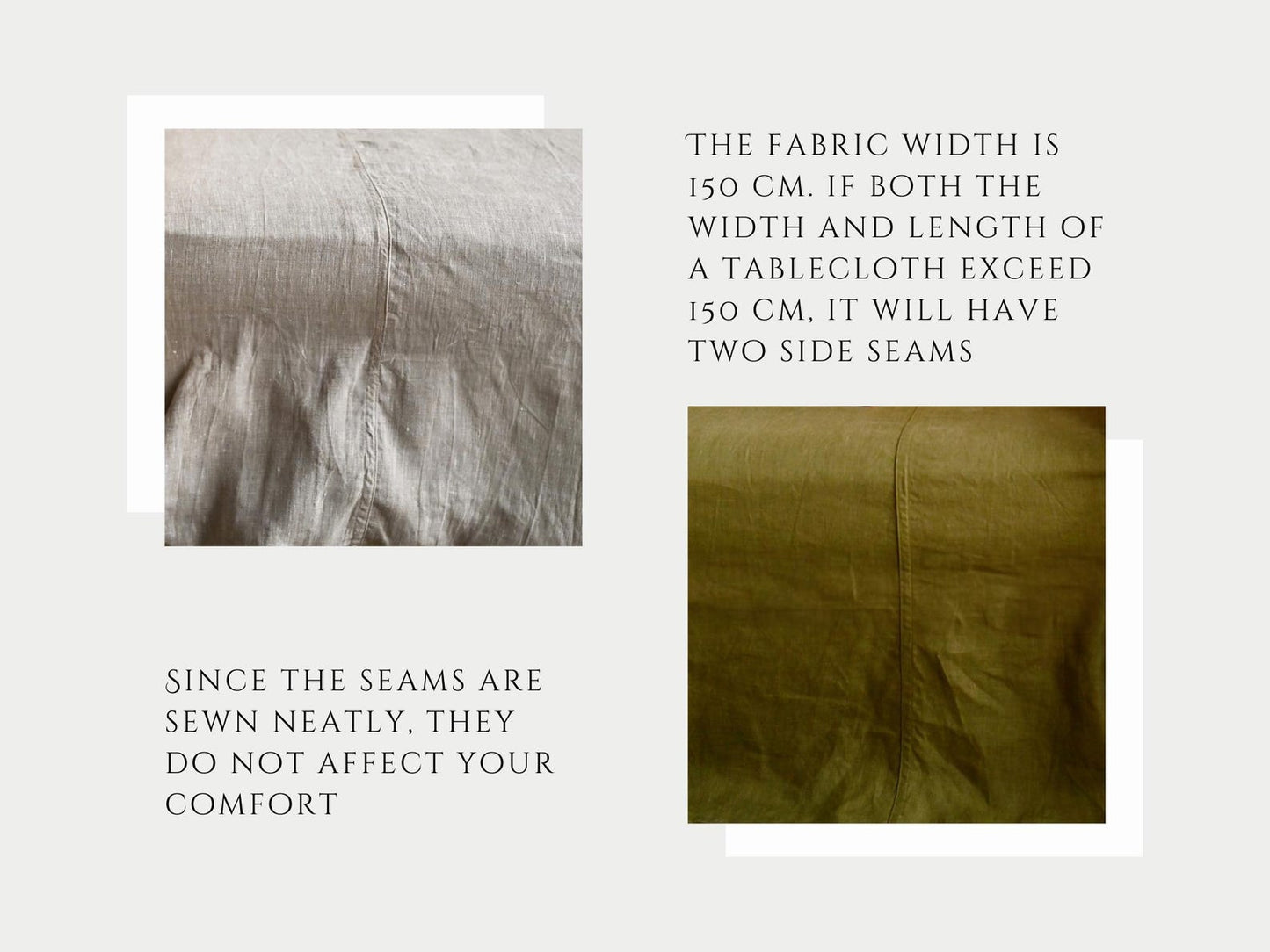 Ready to ship from Florida 1 Sky blue round linen tablecloth