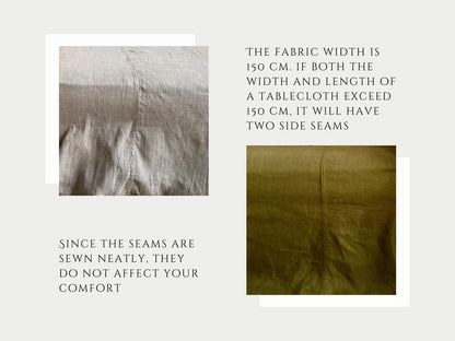 Ready to ship from Florida 1 Sky blue round linen tablecloth