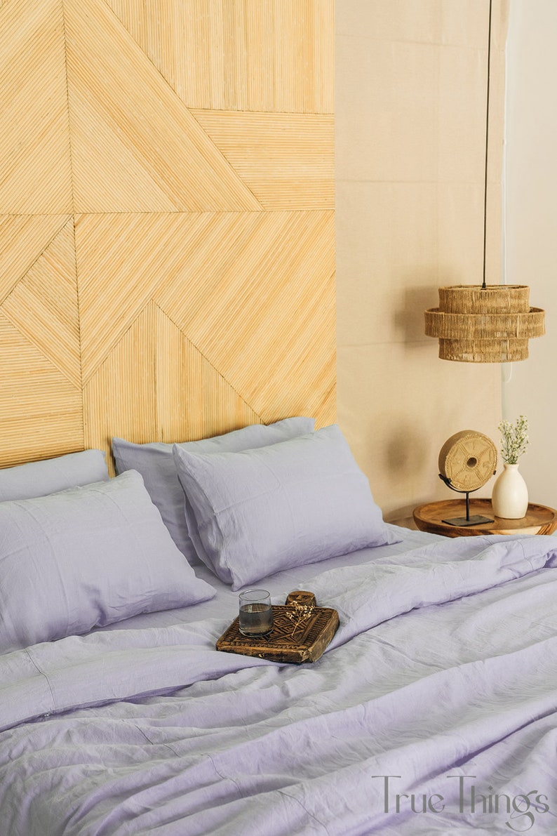 Ready to ship from Florida 2 Pastel lavender linen pillowcase