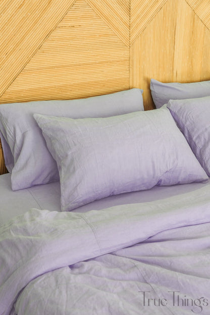 Ready to ship from Florida 2 Pastel lavender linen pillowcase