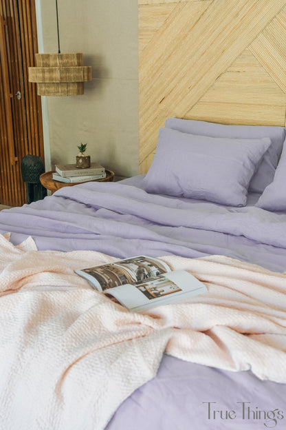 Ready to ship from Florida 2 Pastel lavender linen pillowcase