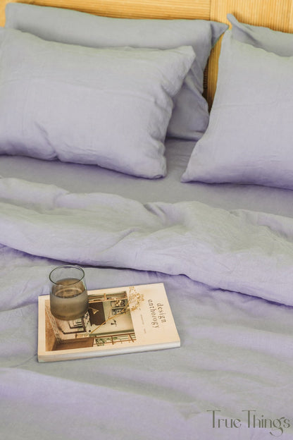 Ready to ship from Florida 2 Pastel lavender linen pillowcase