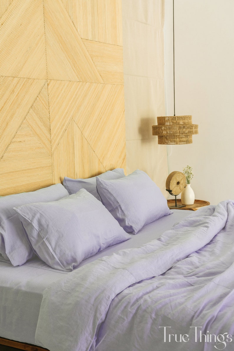 Ready to ship from Florida 2 Pastel lavender linen pillowcase