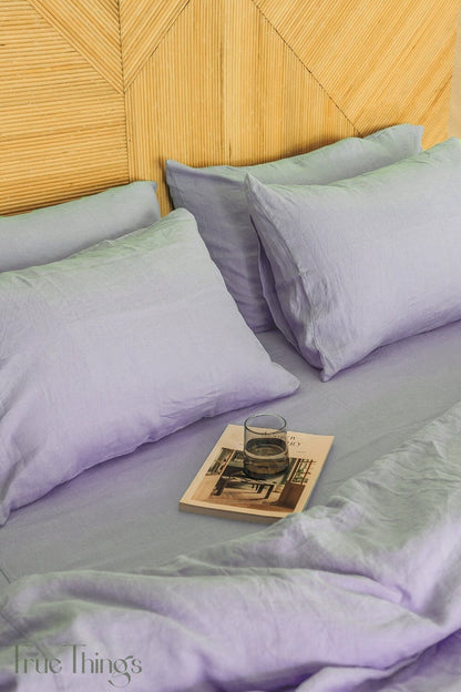 Ready to ship from Florida 2 Pastel lavender linen pillowcase