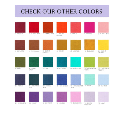 Ready to ship from Florida 1 Sky blue round linen tablecloth