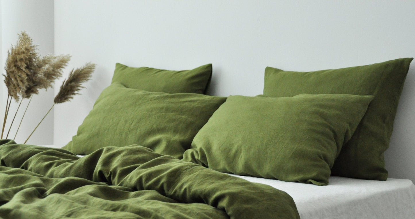 Olive pillowcase