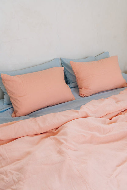Peach pillowcase
