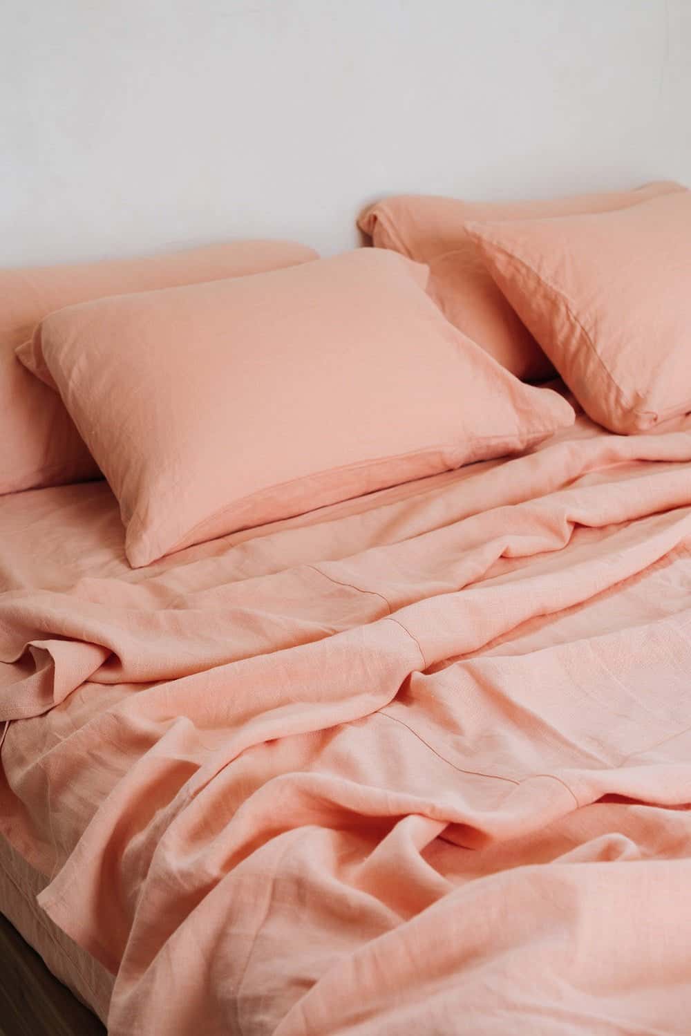 Peach sheet set