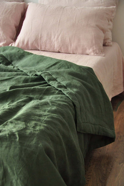 Pine green comforter