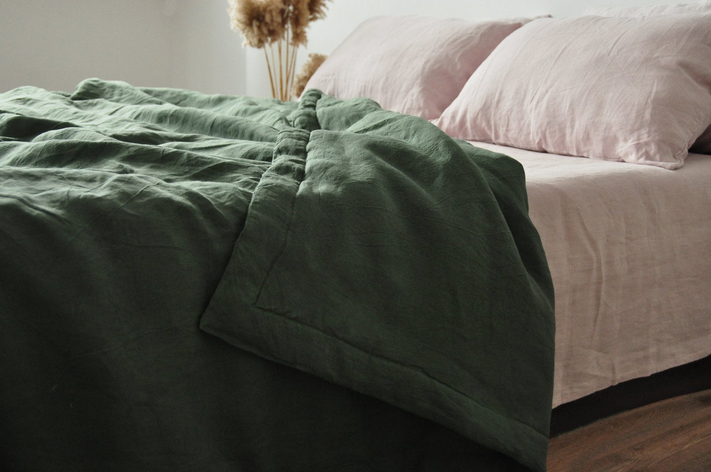 Pine green comforter