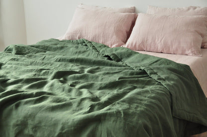 Pine green comforter