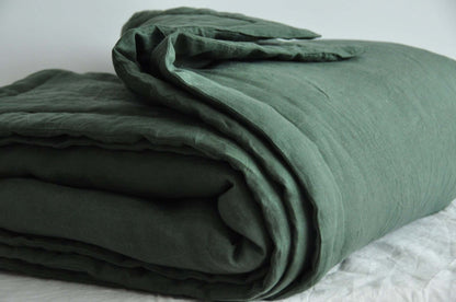 Pine green comforter