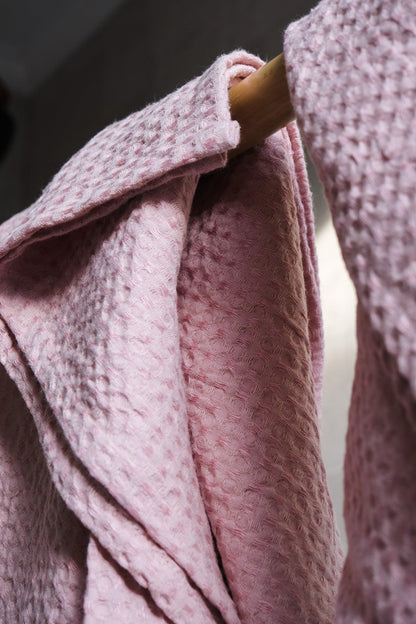 Rose pink waffle towel